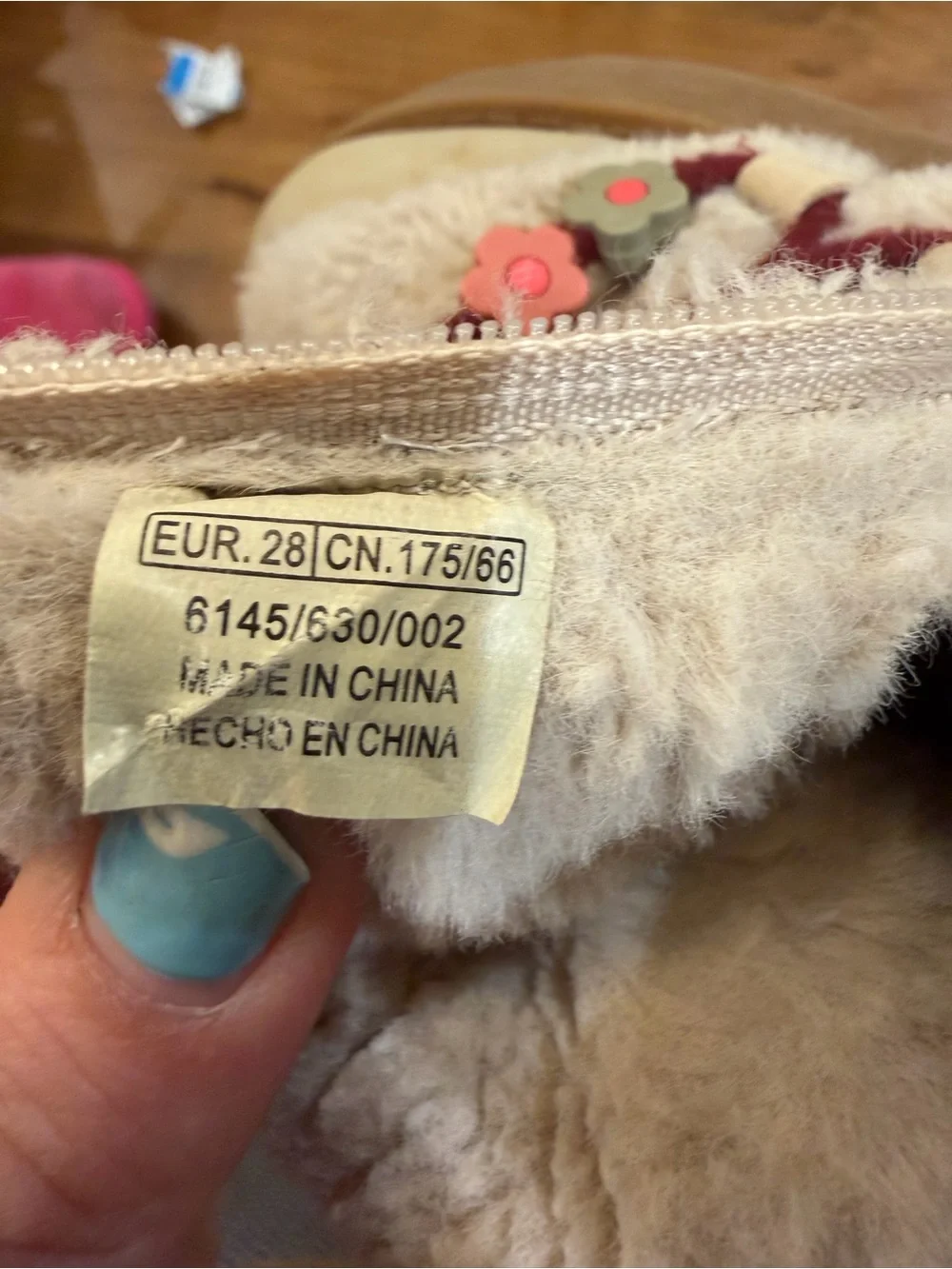 Zara Cream Faux Shearling Ankle Boots Kid’s Size 28 (US 11)